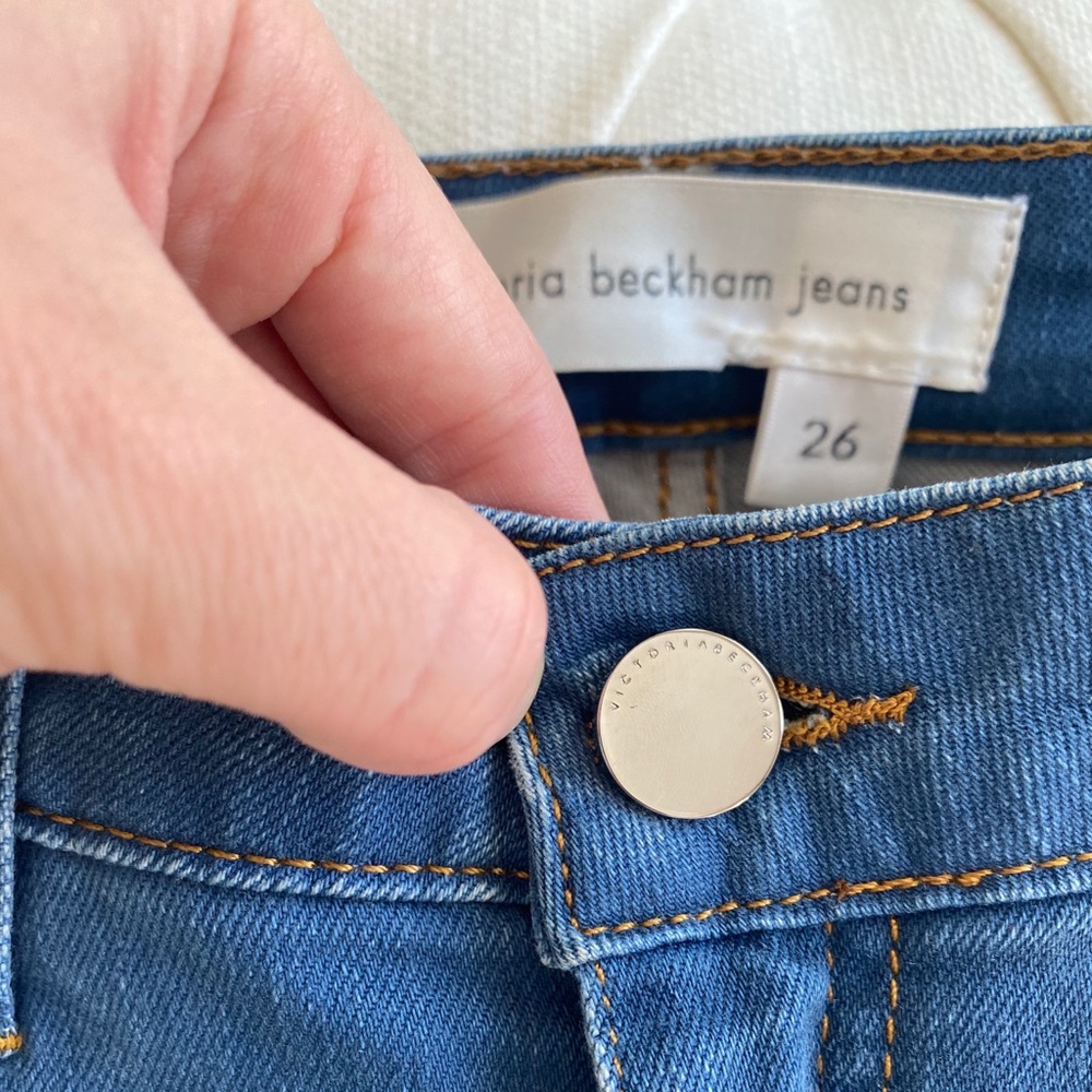 ♦️SOLD Victoria Beckham Jeans skinny blue jeans 26 - Picture 2 of 7